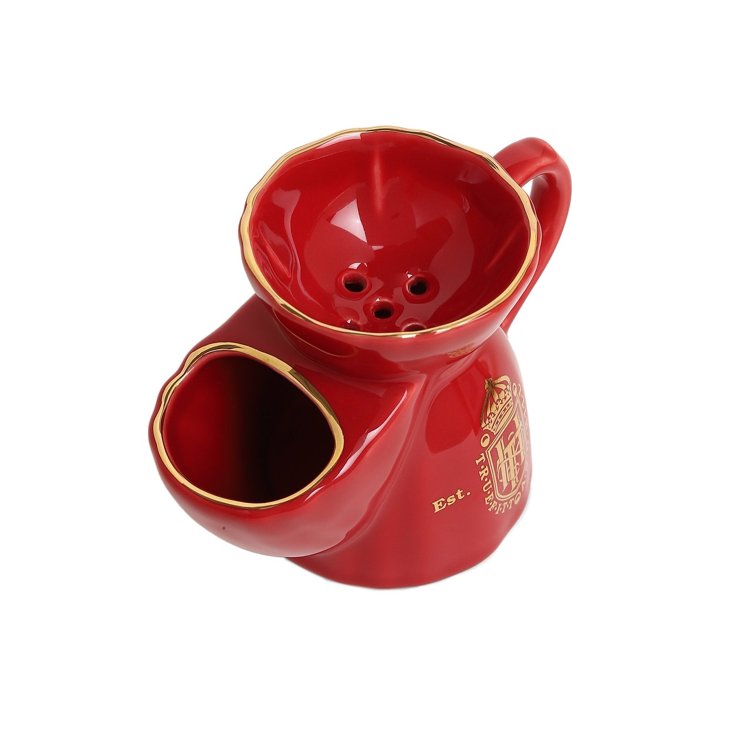 Truefitt & Hill Red Shaving Mug Handcrafted - Truefitt & Hill India