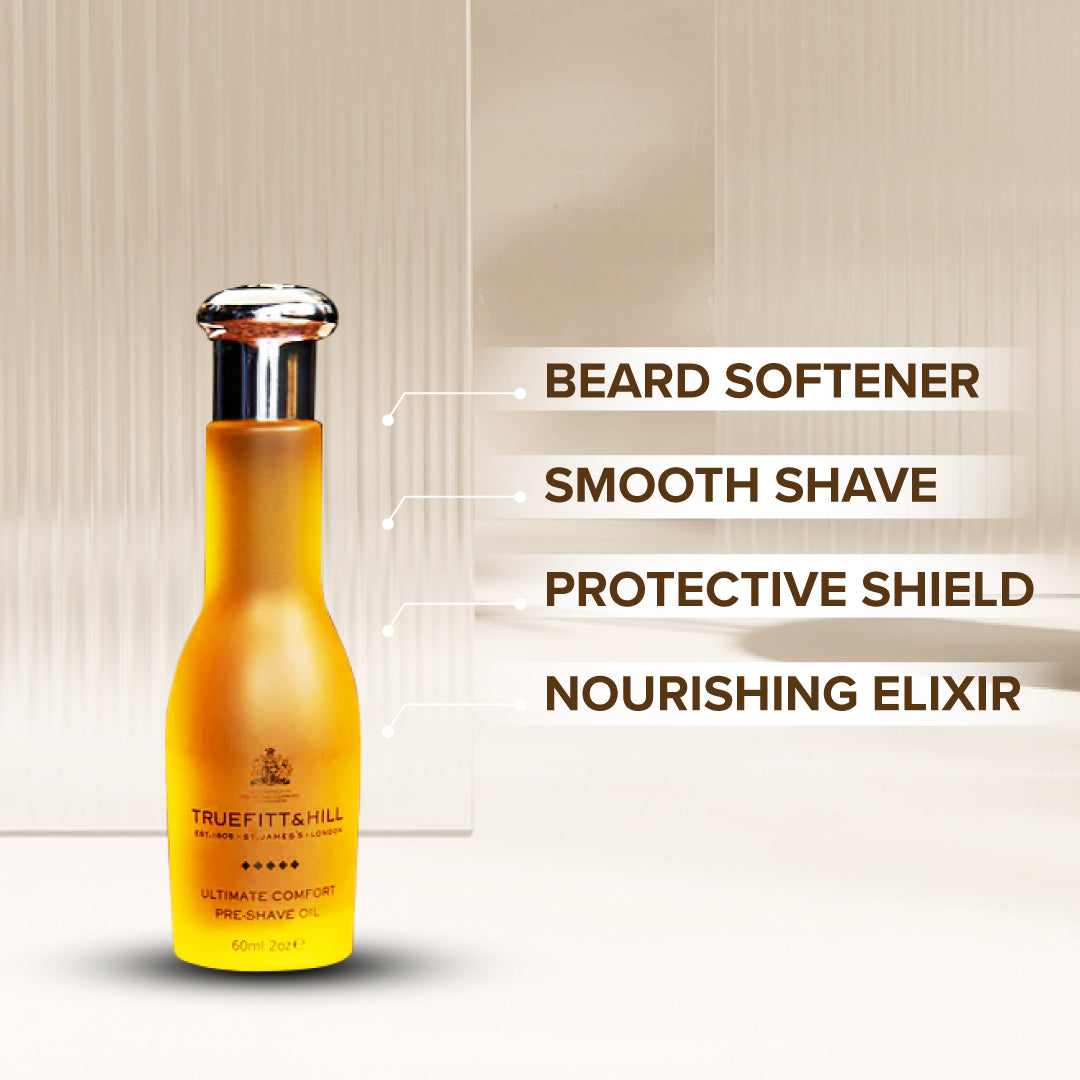 Truefitt & Hill Ultimate Comfort Pre-Shave Oil for Men 60ml - Truefitt & Hill India