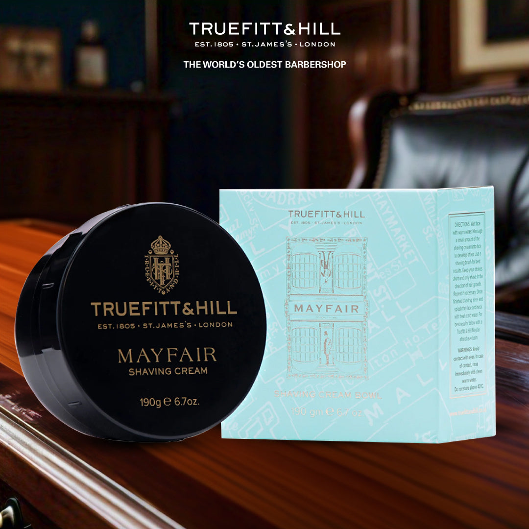 Truefitt & Hill Mayfair Shaving Cream Bowl for Men 190gm - Truefitt & Hill India