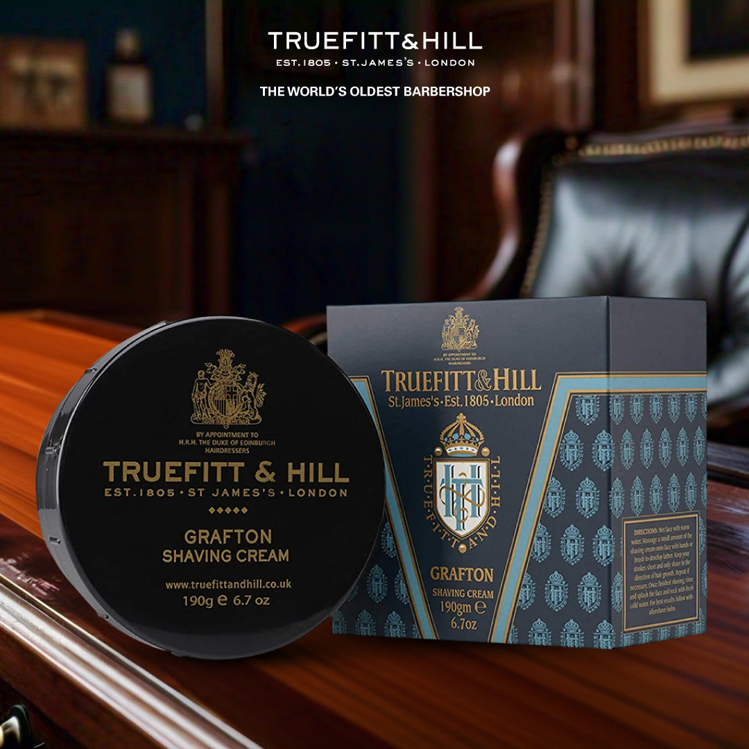 Truefitt & Hill Grafton Shaving Cream Bowl for Men 190gm - Truefitt & Hill India