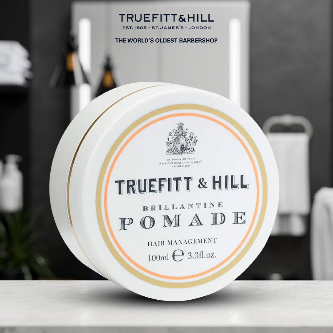 Truefitt & Hill Brilliantine Pomade Hair Styling Gel for Men 100gm - Truefitt & Hill India
