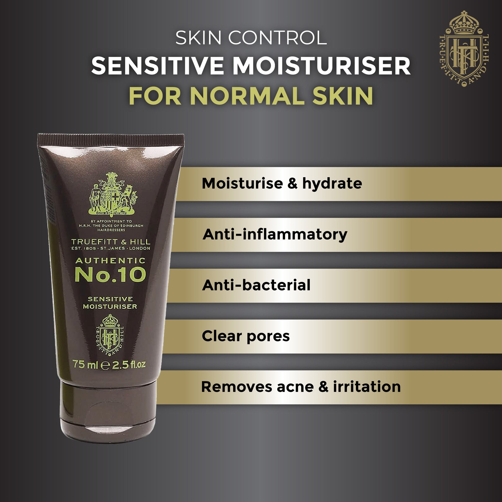 Truefitt & Hill Face Moisturizer Tube Authentic No.10 for Men 75gm - Truefitt & Hill India