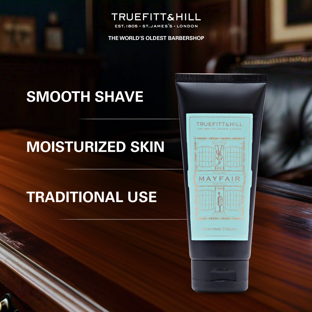 Truefitt & Hill Mayfair Shaving Cream Tube for Men 75gm - Truefitt & Hill India
