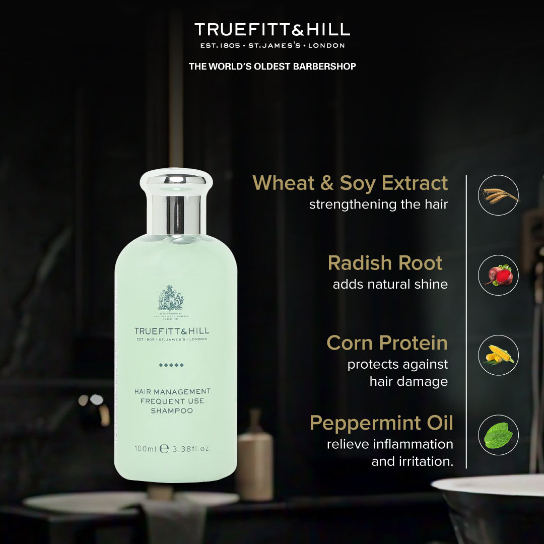 Truefitt & Hill Frequent Use Shampoo for Men 100ml - Truefitt & Hill India
