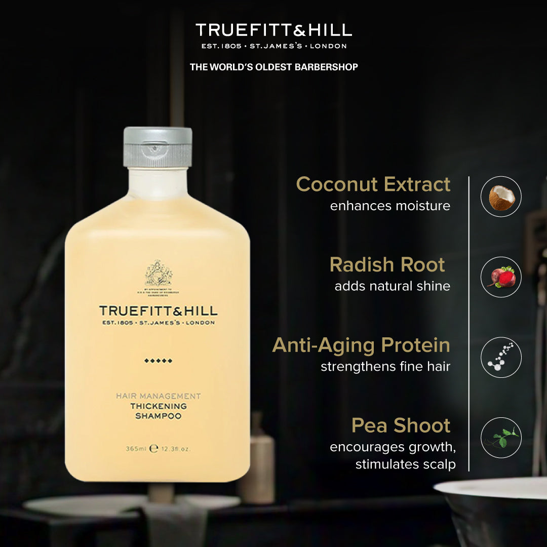 Truefitt & Hill Hair Management Thickening Shampoo for Men 365ml - Truefitt & Hill India
