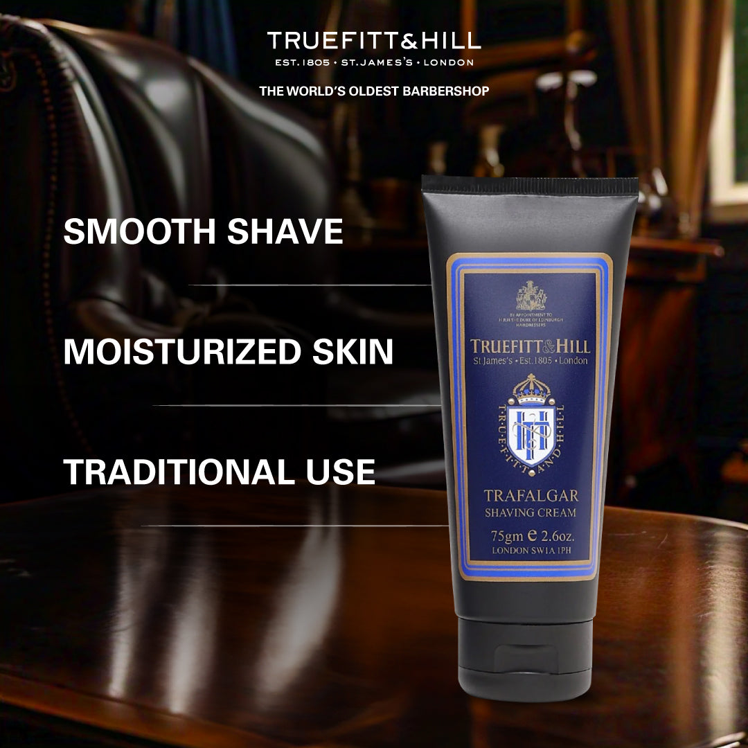 Truefitt & Hill Trafalgar Shaving Cream Tube for Men 75gm - Truefitt & Hill India