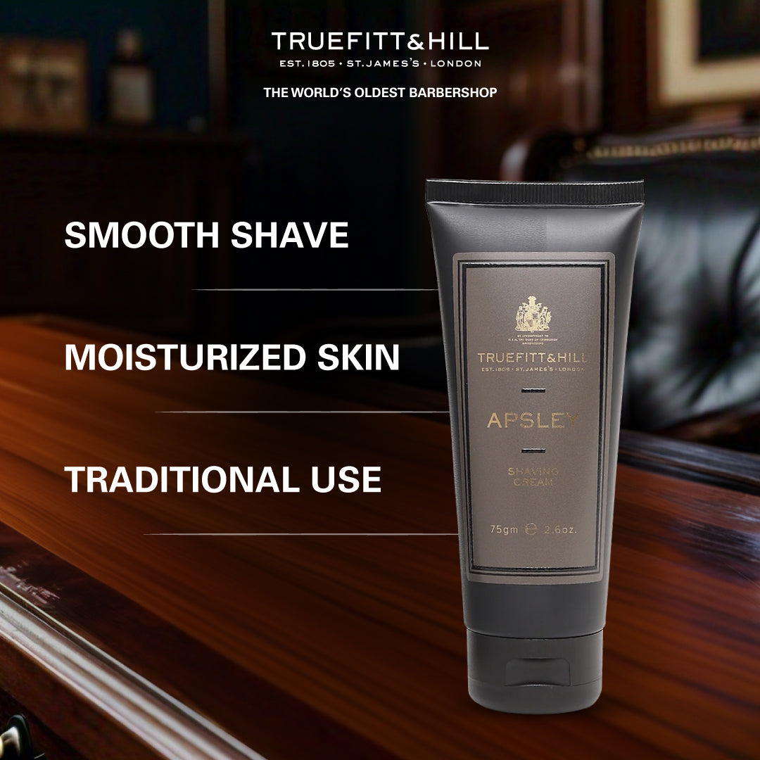 Truefitt & Hill Apsley Shaving Cream Tube for Men 75gm - Truefitt & Hill India
