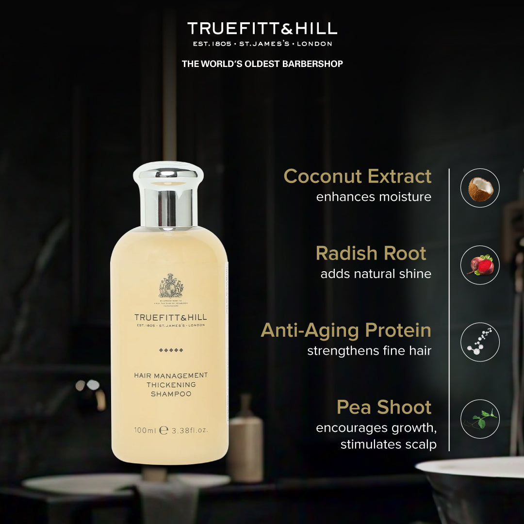 Truefitt & Hill Hair Management Thickening Shampoo for Men 100ml - Truefitt & Hill India