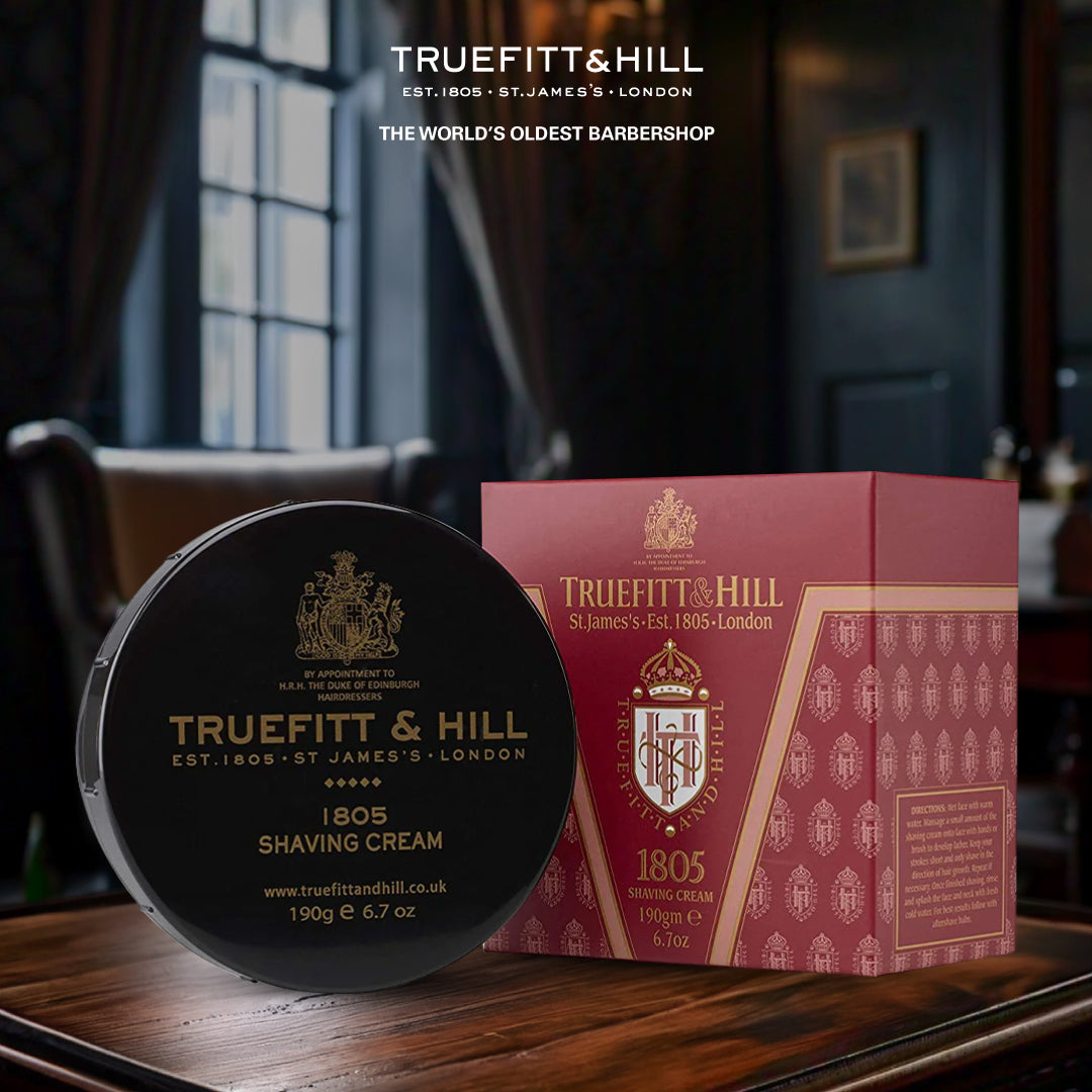 Truefitt & Hill 1805 Shaving Cream Bowl for Men 190gm - Truefitt & Hill India