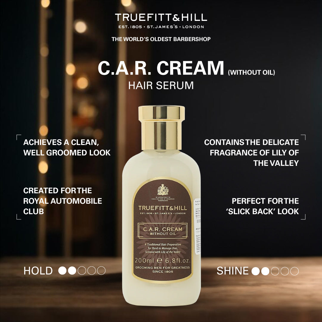 Truefitt & Hill Hair Serum C.A.R. Cream (Without Oil) for Men 200 ml - Truefitt & Hill India
