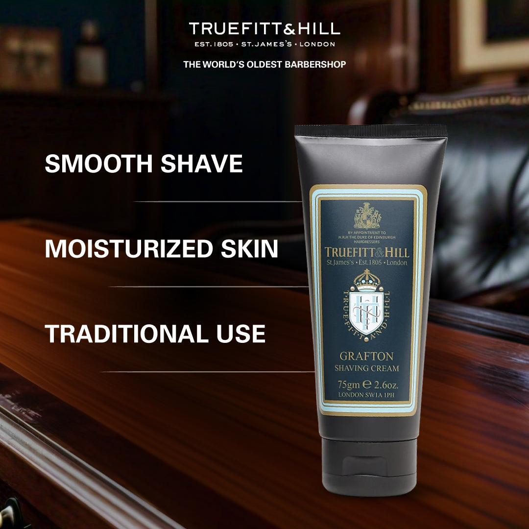 Truefitt & Hill Grafton Shaving Cream Tube for Men 75gm - Truefitt & Hill India