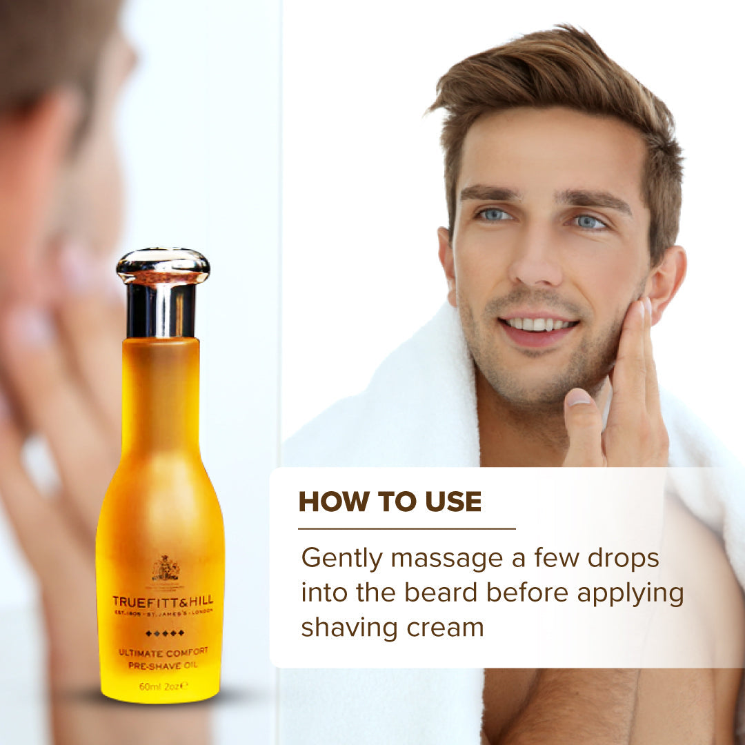 Truefitt & Hill Ultimate Comfort Pre-Shave Oil for Men 60ml - Truefitt & Hill India