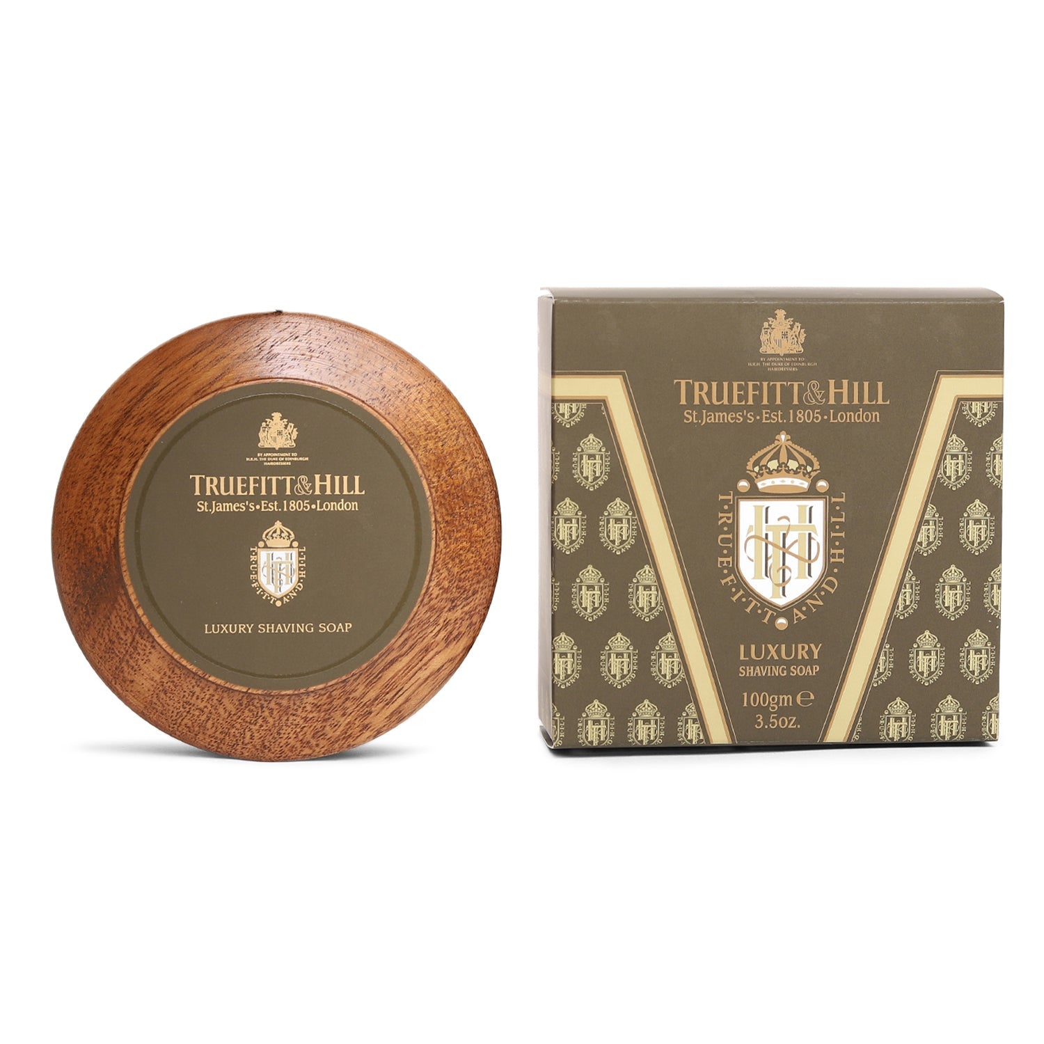 Truefitt & Hill Luxury Shaving Soap in Wooden Bowl for Men 99gm - Truefitt & Hill India