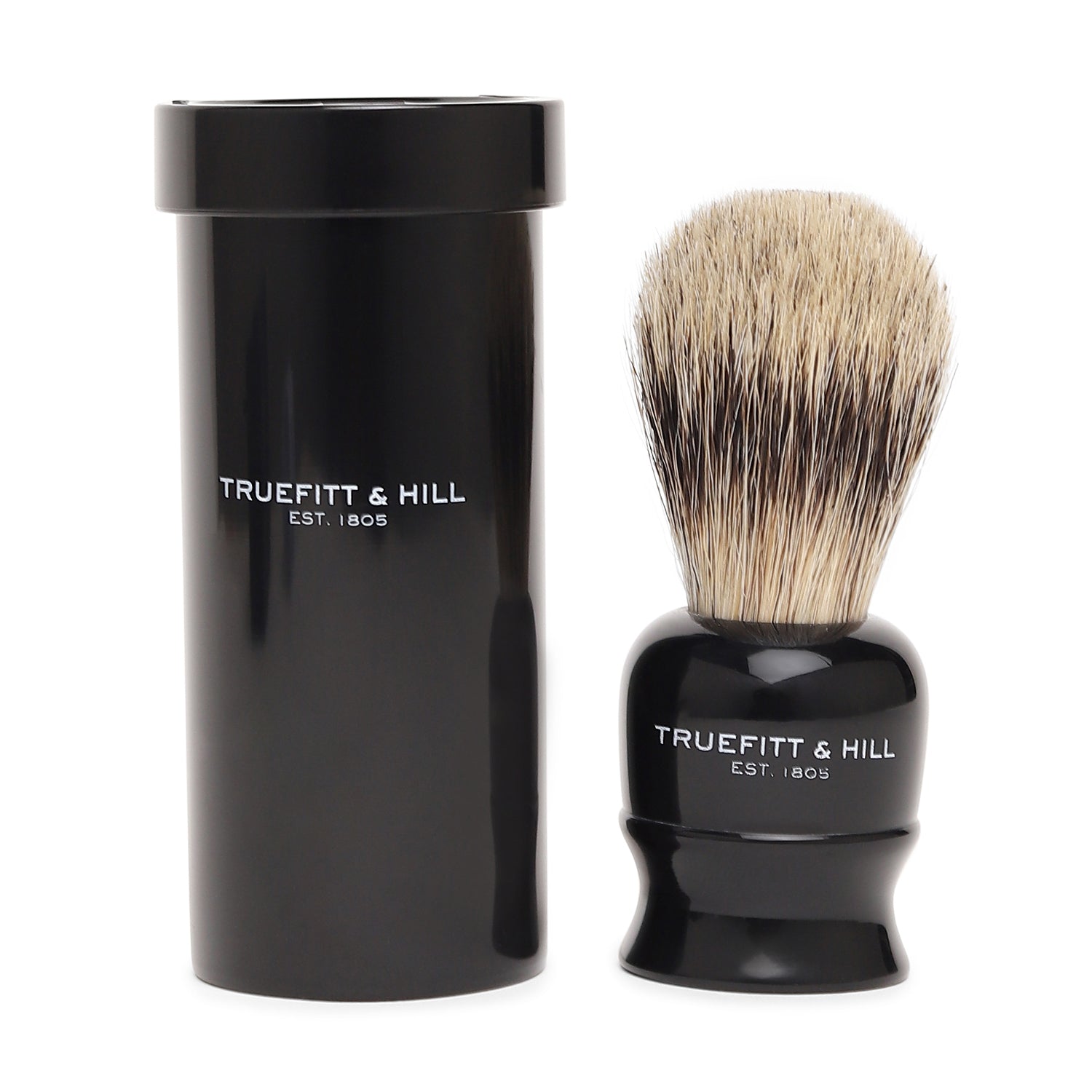 Truefitt & Hill Ebony Tube Traveller Shaving Brush - Truefitt & Hill India