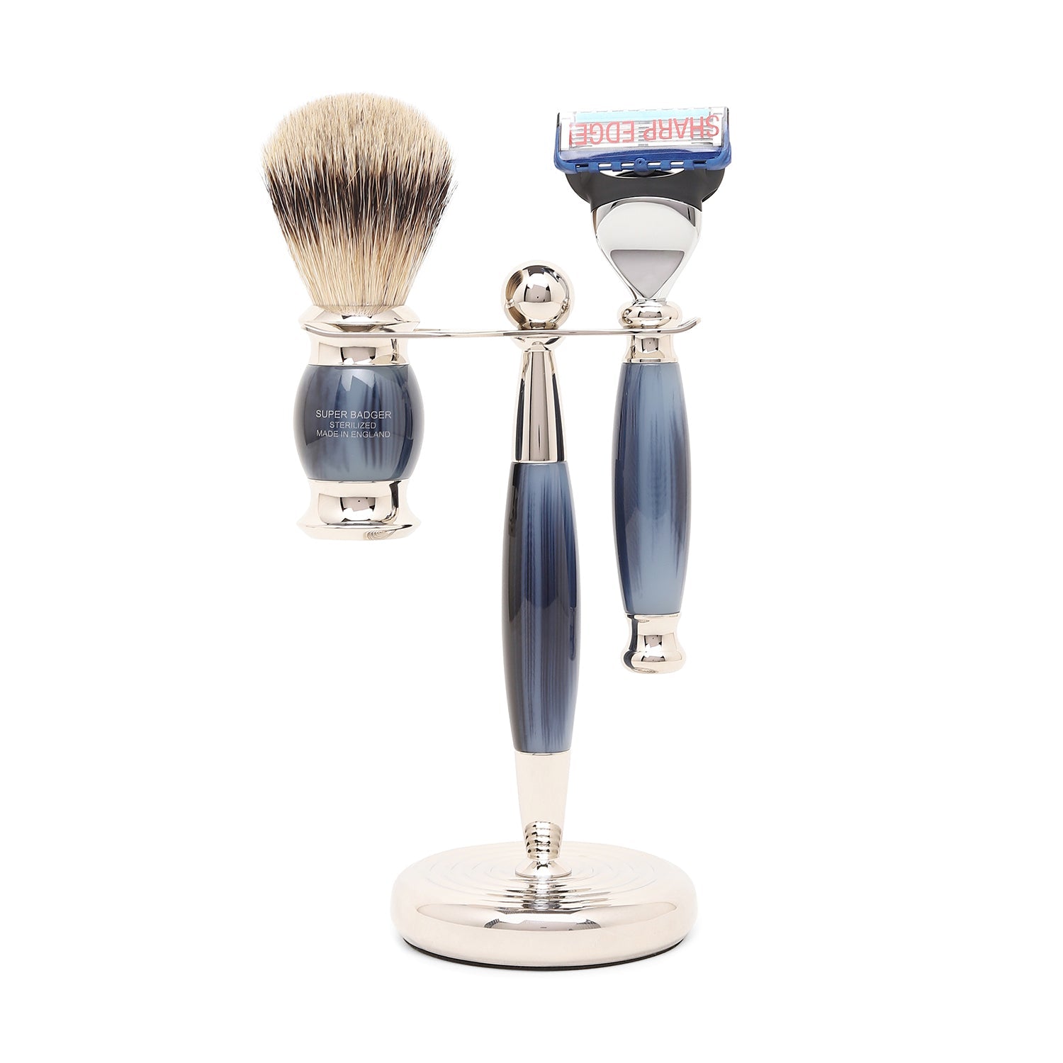 Truefitt & Hill Edwardian Collection Blue Opal Fusion Shaving Set - Truefitt & Hill India