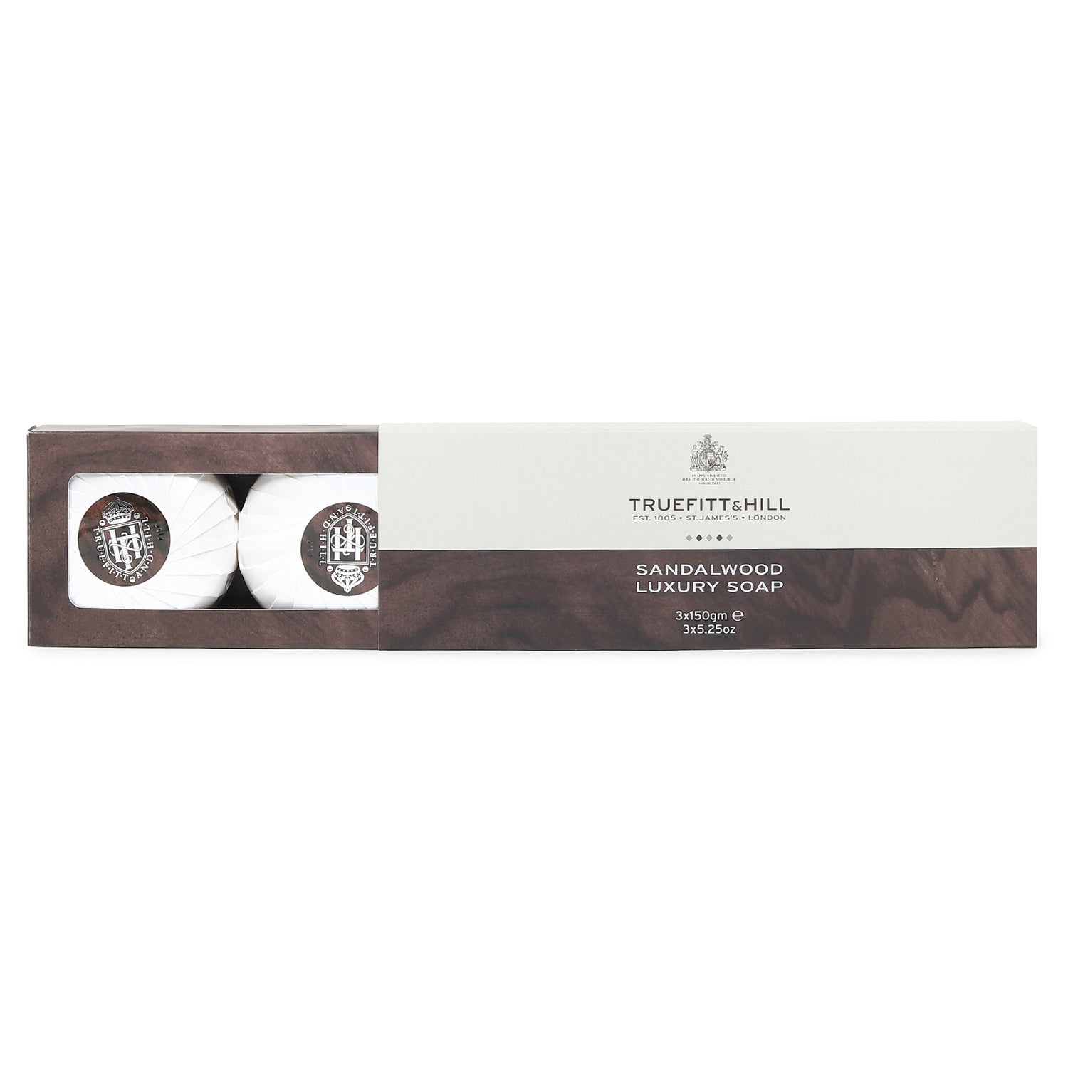 Truefitt & Hill Sandalwood Men's Bath & Body Soap 3x150gm - Truefitt & Hill India