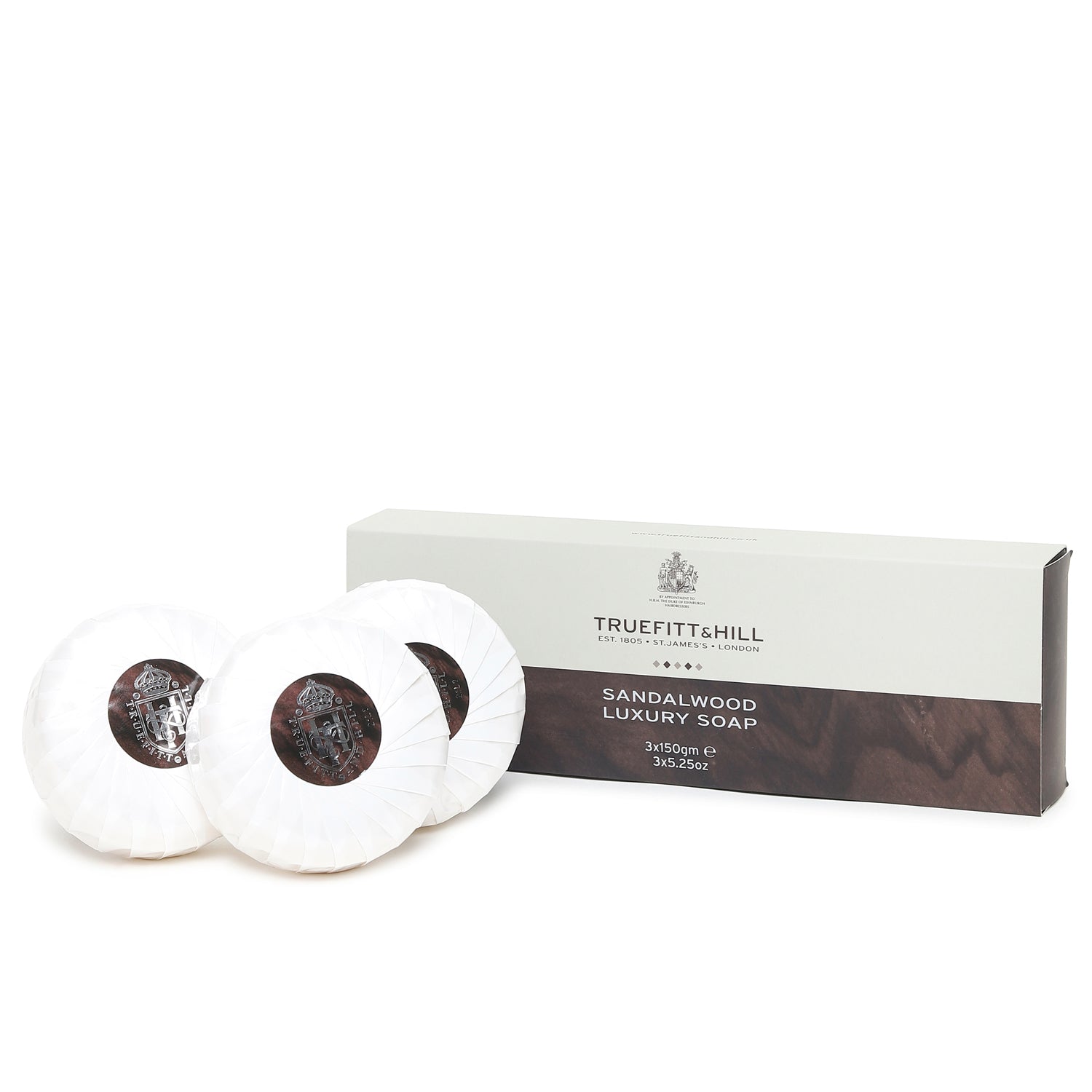 Truefitt & Hill Sandalwood Men's Bath & Body Soap 3x150gm - Truefitt & Hill India