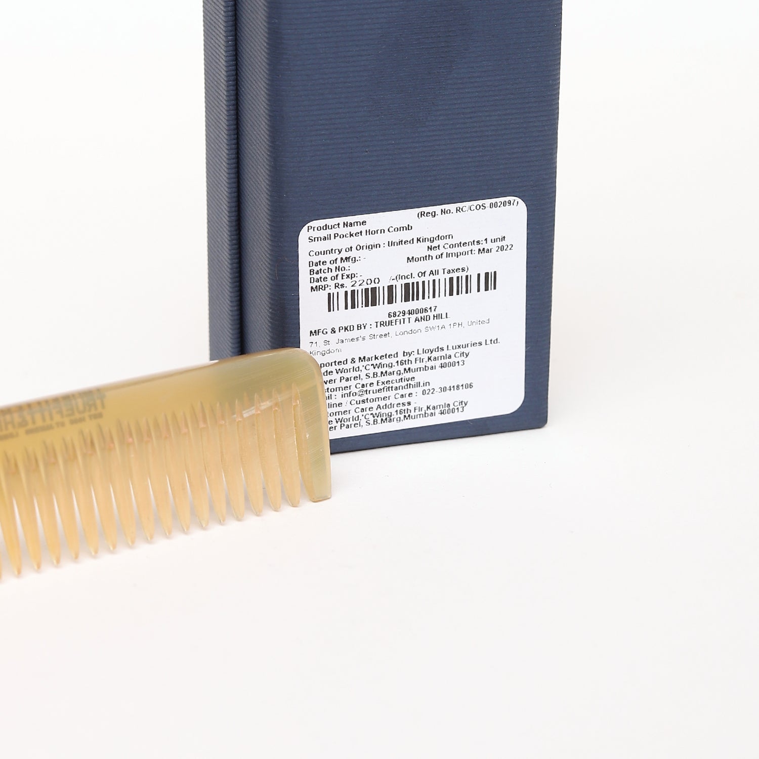 Truefitt & Hill Small Pocket Hair Comb for Men - Truefitt & Hill India