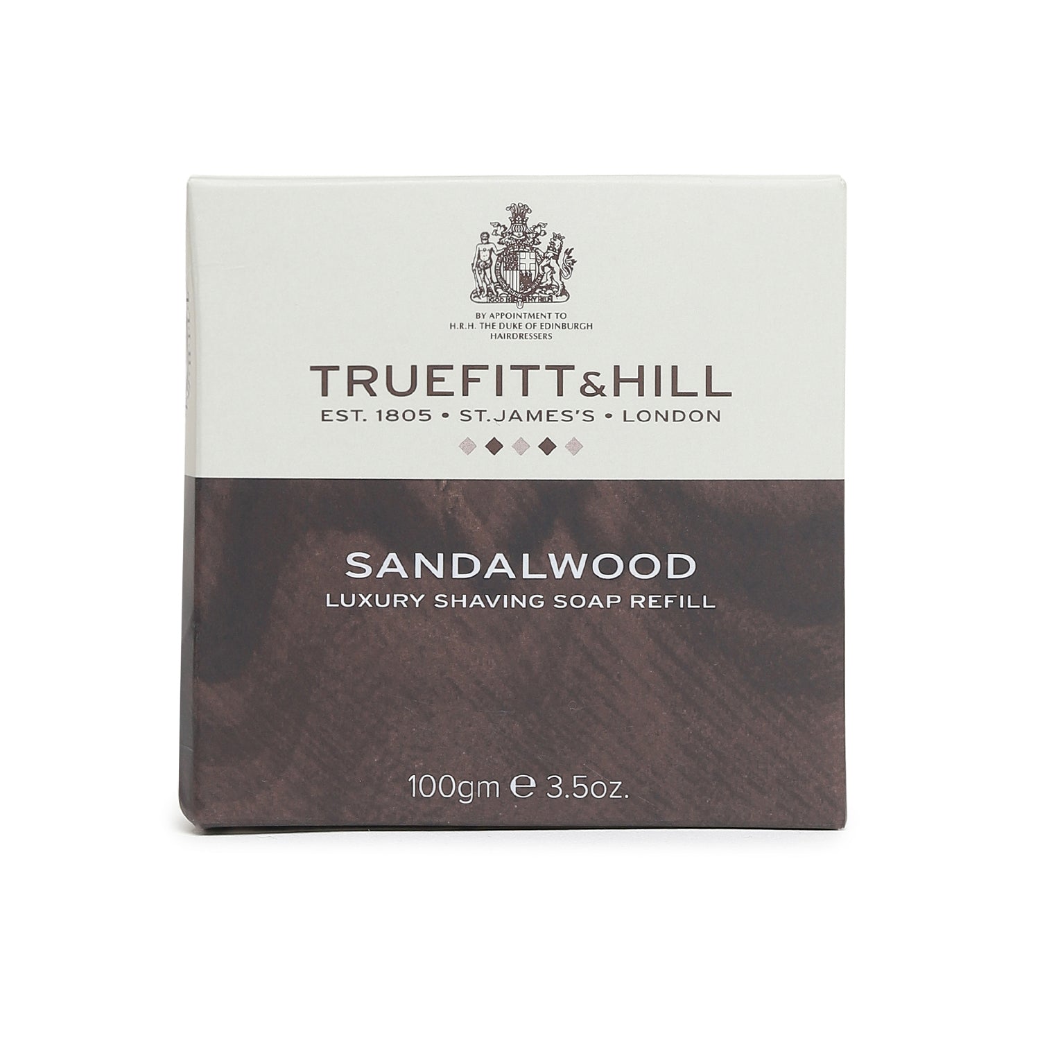 Truefitt & Hill Sandalwood Luxury Shaving Soap refill Wooden Bowl for Men 99gm - Truefitt & Hill India