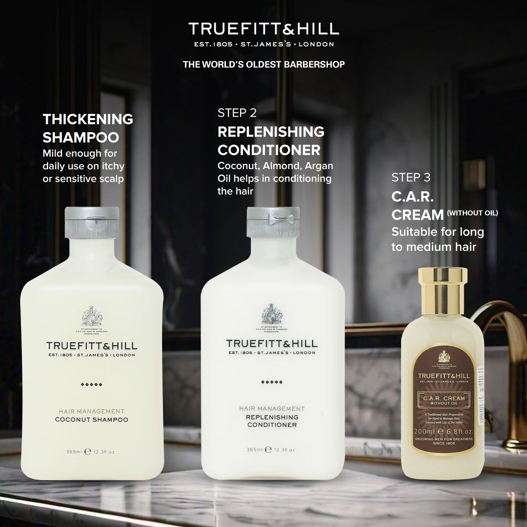 Truefitt & Hill Hair Management Coconut Shampoo for Men 365ml - Truefitt & Hill India