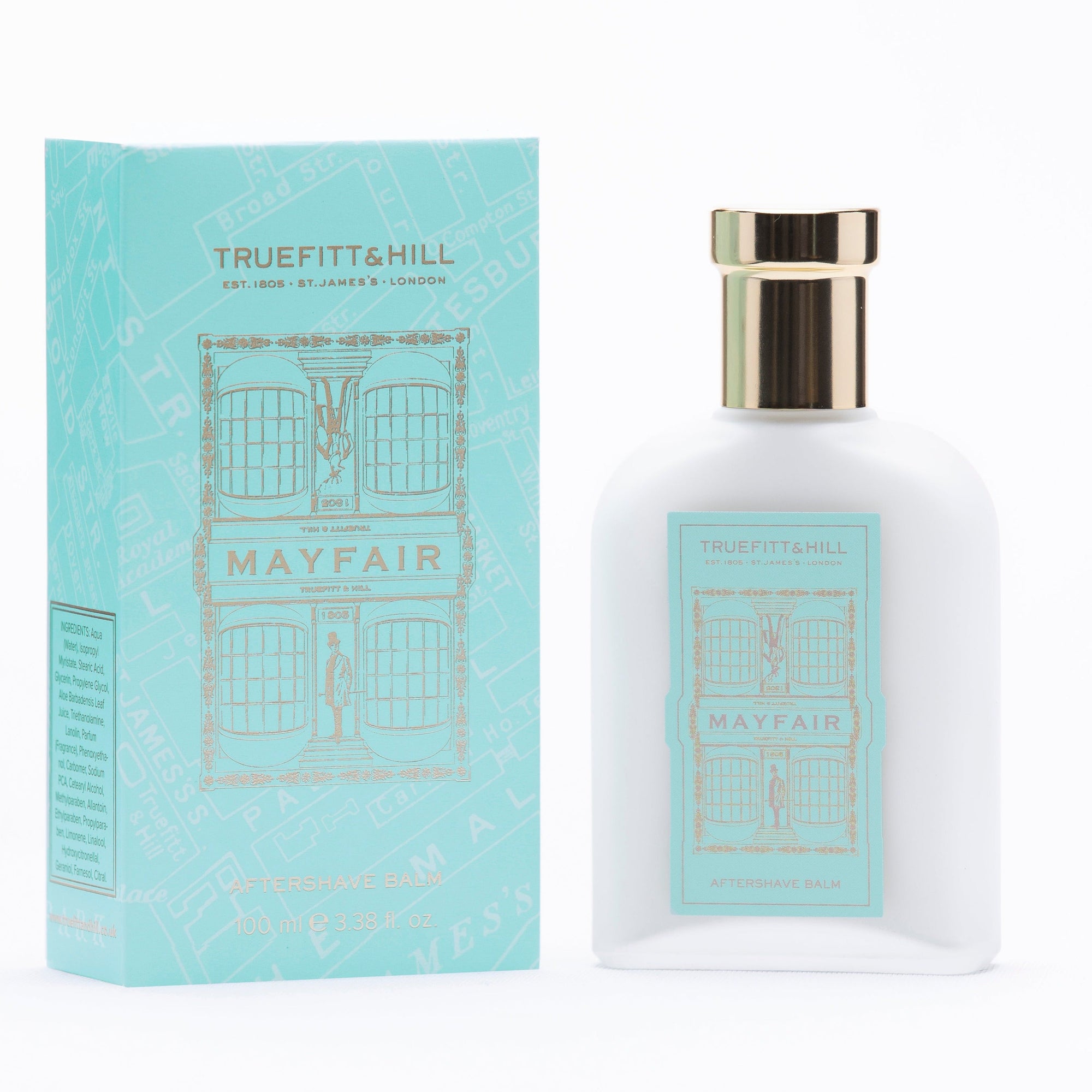Truefitt & Hill Mayfair Aftershave Balm for Men 100ml | Aloe Vera Extracts | For all skin Types - Truefitt & Hill India