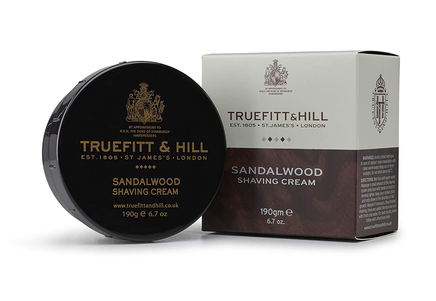 Truefitt & Hill Sandalwood Shaving Cream Bowl for Men 190gm - Truefitt & Hill India
