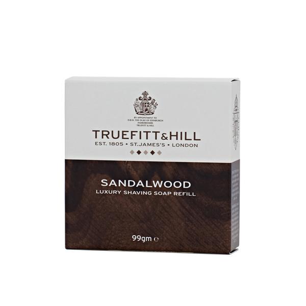 Truefitt & Hill Sandalwood Luxury Shaving Soap refill Wooden Bowl for Men 99gm - Truefitt & Hill India