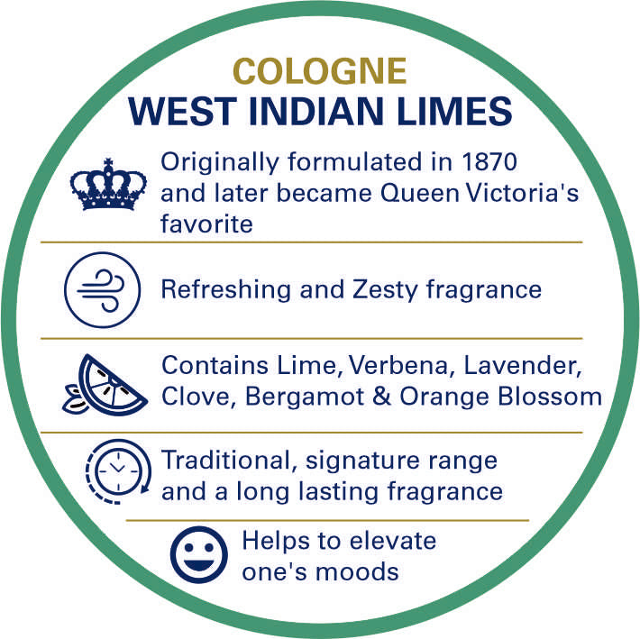 Truefitt & Hill West Indian Limes Cologne Men's Perfume 100ml - Truefitt & Hill India
